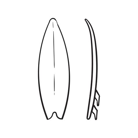 surfboard doodle